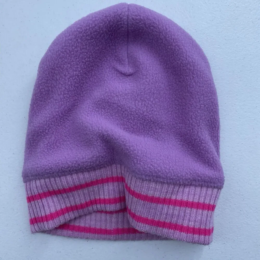 J CREW CREWCUTS Size S/M Classic Max‎ The Monster Beanie Hat Wool Pink Eyes